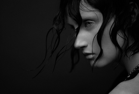 PORTRAIT - photography, digital art, bw, portrait, beauty, face