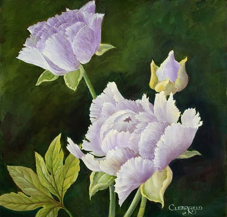 For Barb - flowers, barb, painting, lilac, beauty