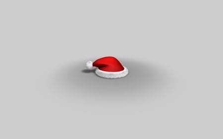 SANTA'S HAT - hat, christmas, santa, white, red