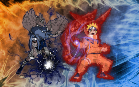 full powers - attack, anime, sasuke, fox, powers, skils, force, naruto, fight