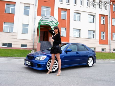 girl tuning - tuning, hot, girl, model