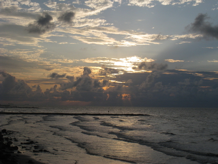 Beach Sunrise - beach, ocean, morning, sunrise