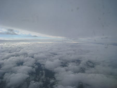 Clouds - gray clouds, clouds, sky, gray