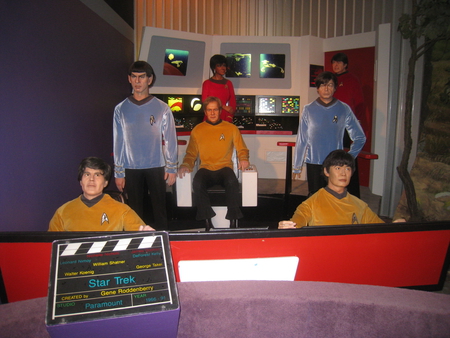 Trek Cast in Immortalized in Wax - star trek, ripleys, tos wax, trek cast, wax