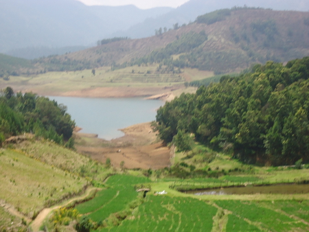 Emerald Valley - lake, hills, nature, fields