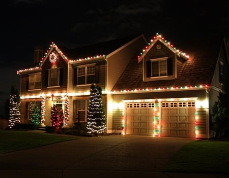 Christmas light decoration - light, 2011, house, 11, christmas