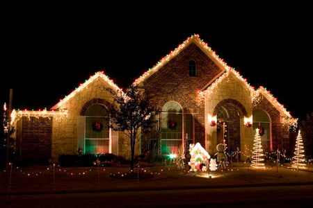 Christmas light decoration - decoration, light, 2011, house, 11