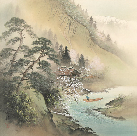 Koukei Kojima - nature, art, river, drawing, koukei kojima