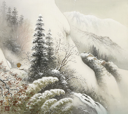 Koukei Kojima - koukei kojima, drawing, nature, art, mountain