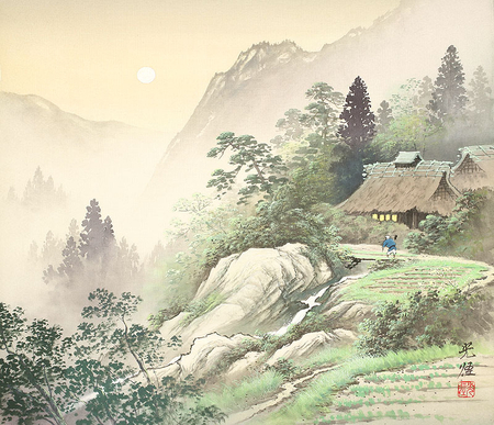 Koukei Kojima - koukei kojima, drawing, nature, art, mountain