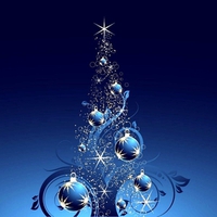 BLUE CHRISTMAS TREE