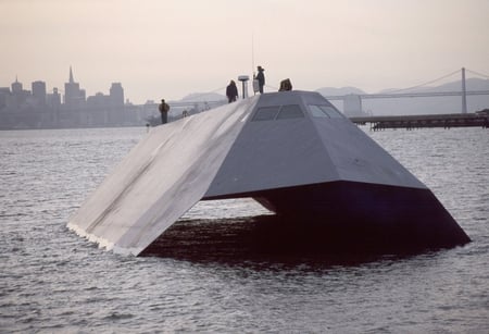 Sea Shadow - sea, us navy, stealth ship, war ship