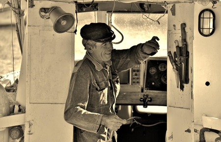 Greek Sailor - sailor, fishing, people, greek, sea, greece