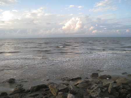 Beach Picture - beach, ocean, gulf, rocks