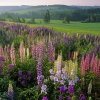 Lupins, Prince Edward Island.