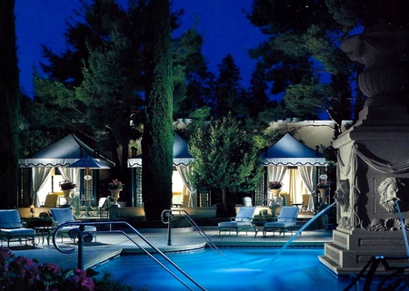 MEDITERRANEAN VILLA - mediterranean, villa, trees, pool