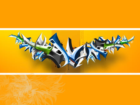 Yellow Label Art_By SmoothSqu4d - graffiti, 3d, yellow label art