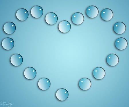 BLUE LOVE HEART