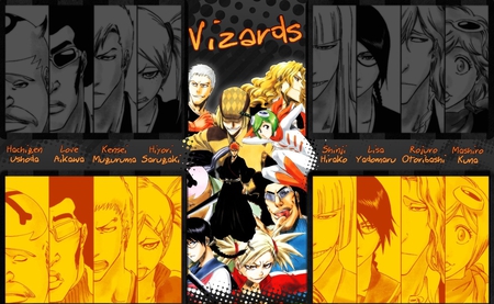 Vizards - hirako, rojuro, love, mashiro, lisa, hachigen, vizards, kensei, hiyori