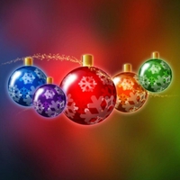 COLORFUL CHRISTMAS BALLS