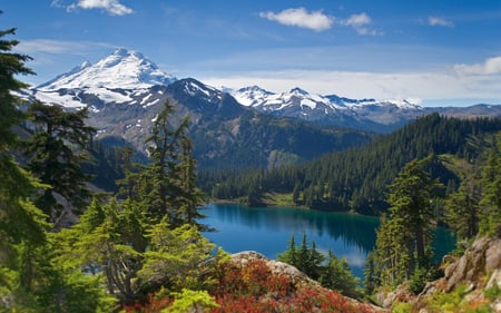 Beautiful Alpine Lake - lake, alpine, nature, beautiful