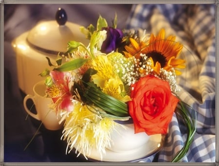 STILL LIFE - flowers, rose, nature, red