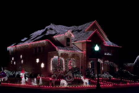 Christmas light decoration - decoration, picture, light, 2011, 11, christmas, 13