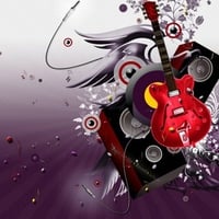 Red  guitar