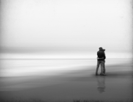 LOVE ... - love, beach, lovers, photography, bw, embrace