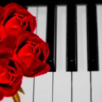 Soft music with scent of roses