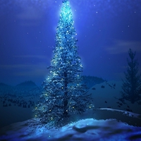 BLUE CHRISTMAS TREE