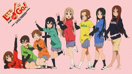 k-on - k-on, music, band, girl, cast