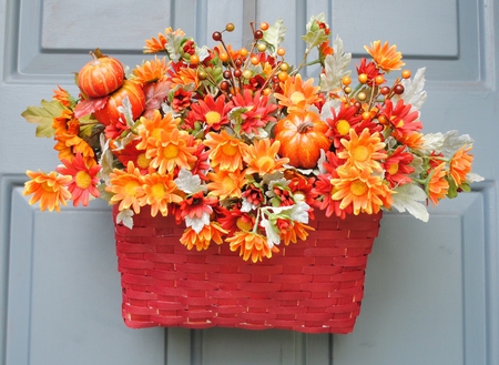 Welcome Fall - hanging decoration, fall, still life, door