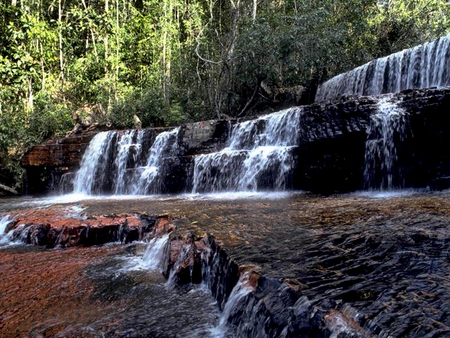 Cascading Waters - river, water, scenery, photography, falls, photo, rocks, waterscape