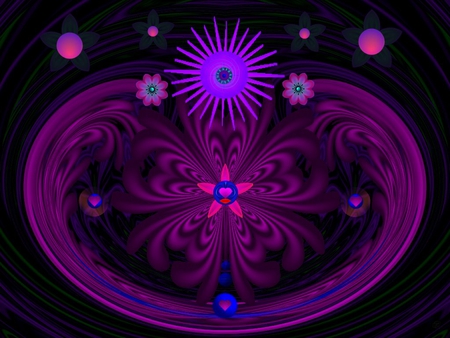 Wild Pink - eye candy, collage, 3d, fractal, abstract