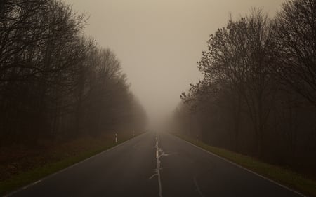 Long road - nice, photography, road, black, nature, white, dark, cool, awesome, photo, long