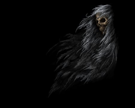 skull head - skull, scary, black, dark