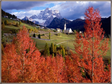 CHURCH OF SELVA DI CADORE - church, architecture, italy, roligious