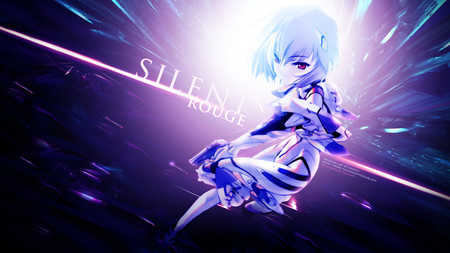 Ayanami Rei - anime girl, female, gun, hot, ayanami rei, vector, cool, suitboby, light, evangelion, cyber, neon genesis evangelion, text