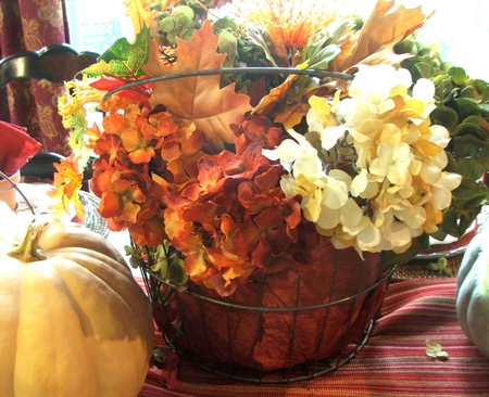 Fall Still Life - fall, flowers, nature, still life