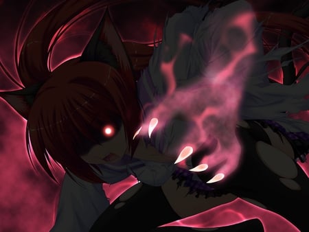 Dark Yukai Iroha - game, iroha, cg art, yukai, girl, you goku, kitty