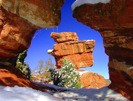 In the Picture - rock, sky, canyon, snow