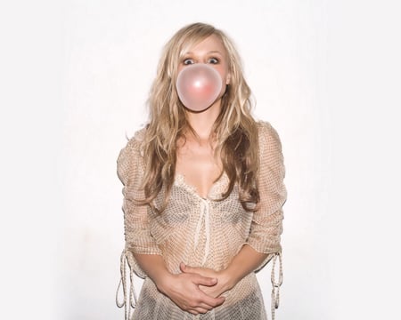 Kristen Bell - kristen, blouse, bell, kristen bell, bubblegum