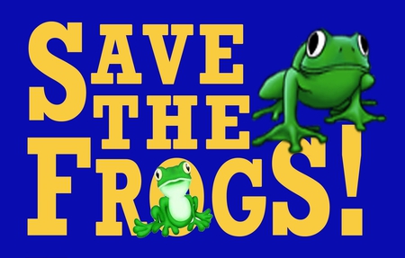 SAVE THE FROGS - true, funny, sign, frogs