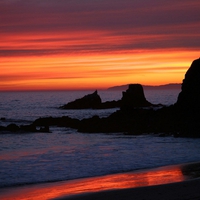 Beach At Sunset