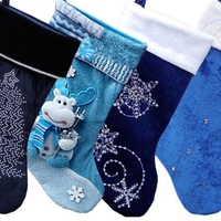 BLUE CHRISTMAS STOCKINGS