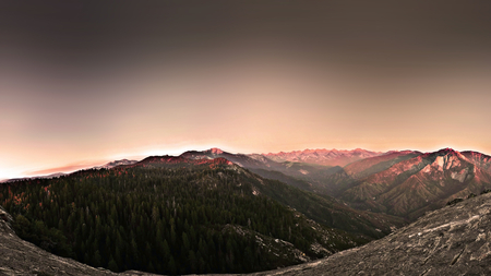 Mountains - sky, trees, nature, mountain