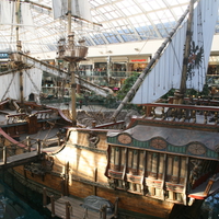 Boat Santa Maria Boat in West Edmonton Mall