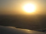 Sunset from the air