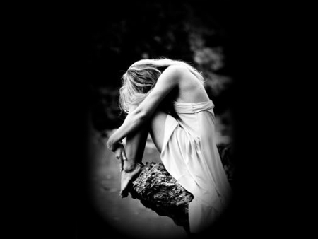 Sadness - special, beautiful, photography, photoshop, alone, you, sad, woman, black and white, sorrow, miss